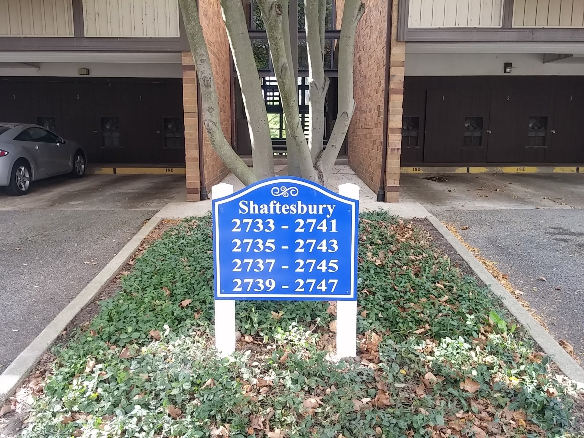 apartment wayfinding sign